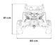 2-местный электрический детский UTV Can-Am Maverick Turbo RR 24 В 800 Вт 4x4 (CA001) синий CA001/1 фото 9