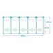Piscină CHEVRON PRISM FRAME PREMIUM POOL 488 x122 cm, 19156 L, cadru metalic 26746 foto 6