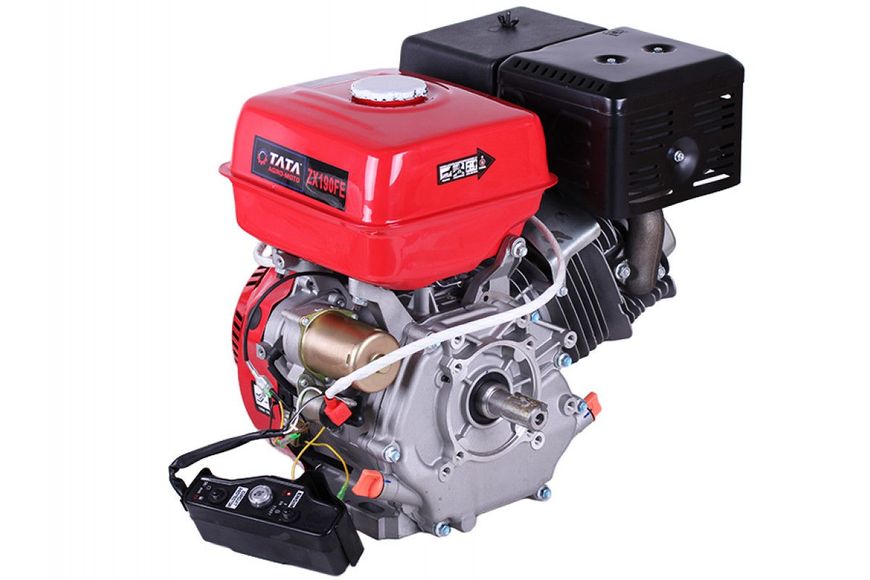 Motor pe benzină 190FE TATA (șponcă, 25 mm) 15 CP., starter electric ID999MARKET_6846268 foto