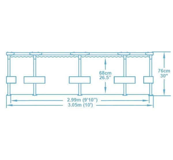 Pool Steel Pro Max 305x76cm, 4678L, cadru metalic ID999MARKET_6163012 foto