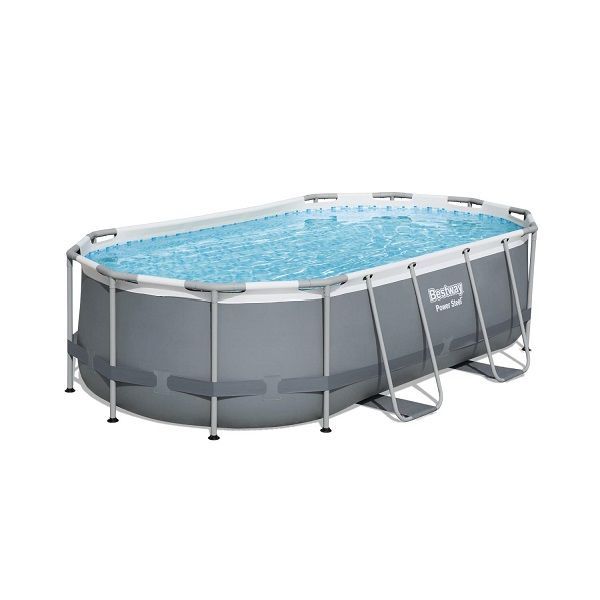 Piscina Power Steel Oval 427x250x100cm, 7250L, cadru metalic ID999MARKET_6163024 foto