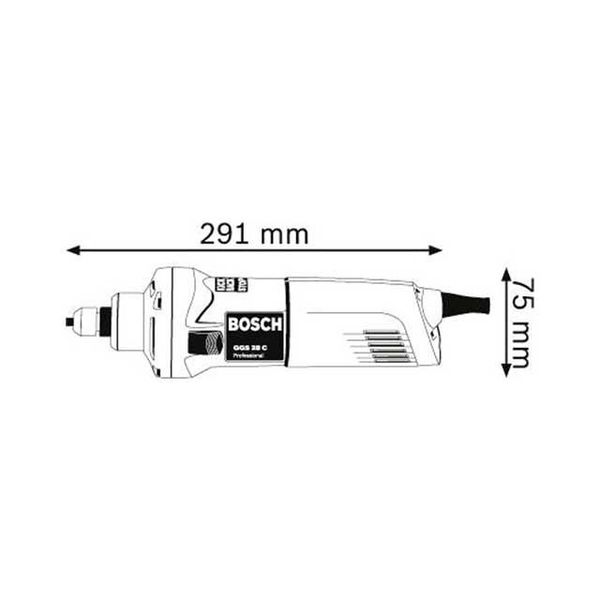 Прямая шлифовальная машина Bosch GGS 28 C 50 мм ID999MARKET_6080503 фото