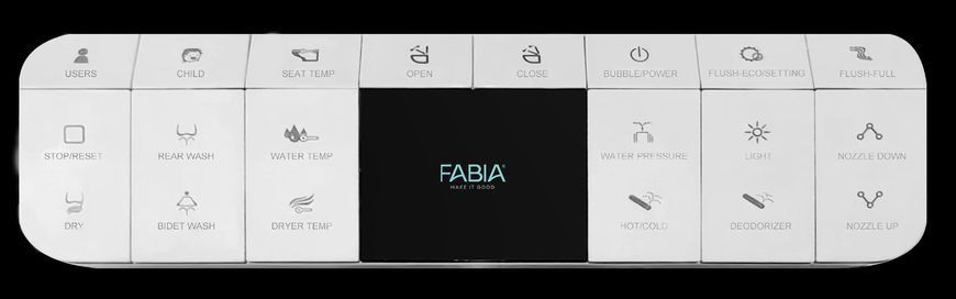 Toaletă inteligenta Fabia FA-939-6 Smart Toilet FA-939-6 foto