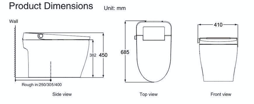 Toaletă inteligenta Fabia FA-939-6 Smart Toilet FA-939-6 foto