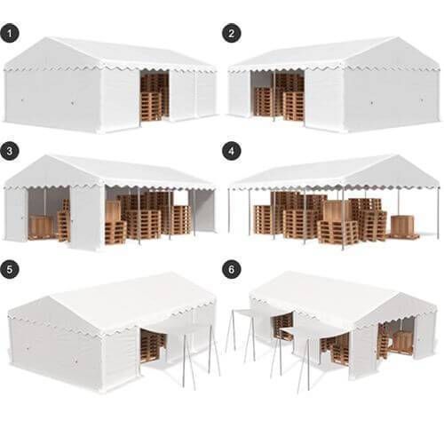 Cort / depozit / garaj 6x4x3,15m 6x4x3,15 foto