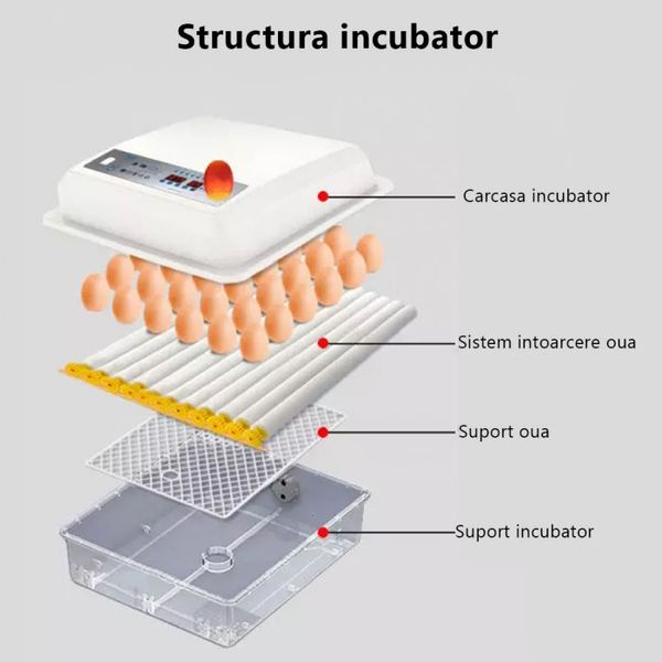 Incubator automat pentru 64 ouă ID999MARKET_6594042 foto