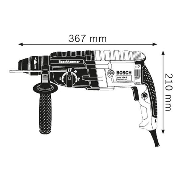 Перфоратор ротационный Bosch GBH 2-24 DRE PROF 220 В 2.7 Дж ID999MARKET_6081451 фото