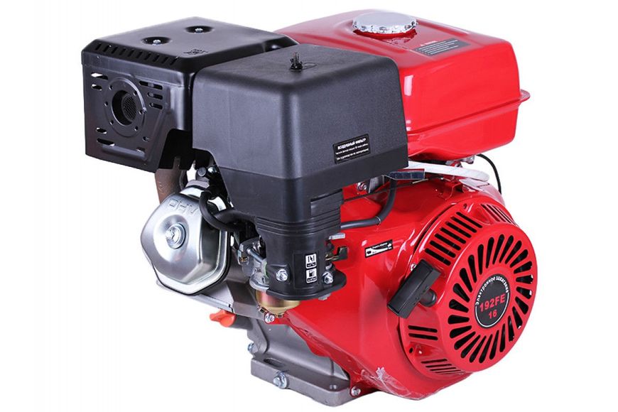 Motor pe benzină 192FE TATA (șponca, 25 mm) 16 CP., starter electric ID999MARKET_6846271 foto