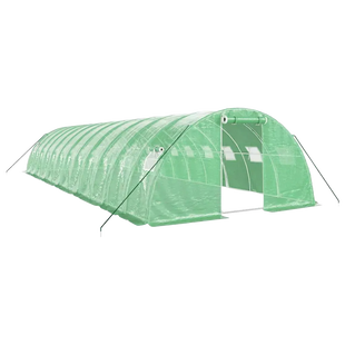 Seră 12x4x2.5m, +Cadou, 220 g/m2, 2 intrări, 26 mm 6839272 foto