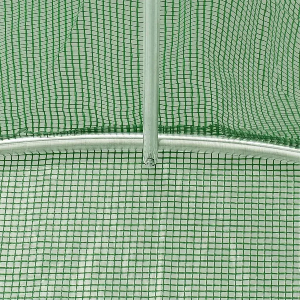 Seră 12x4x2.5m, +Cadou, 220 g/m2, 2 intrări, 26 mm 6839272 foto