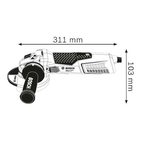 Угловая шлифовальная машина Bosch GWS 17-125 CI 125 мм ID999MARKET_6080145 фото