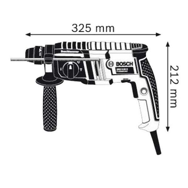 Перфоратор ротационный Bosch GBH-2-20 D 220 В 1.7 Дж ID999MARKET_6081612 фото