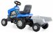 Tractor cu pedale Turbo (albastru) 84637 foto 4