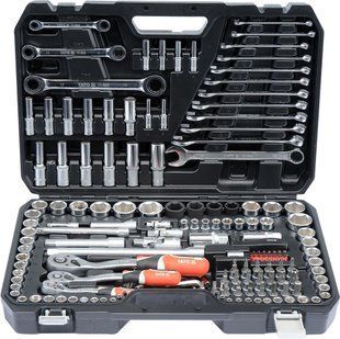 ПРОФЕССИОНАЛЬНЫЙ НАБОР ИНСТРУМЕНТОВ YATO 1/4 ", 3/8", I 1/2 "KPL 150 шт ID999MARKET_6259335 фото