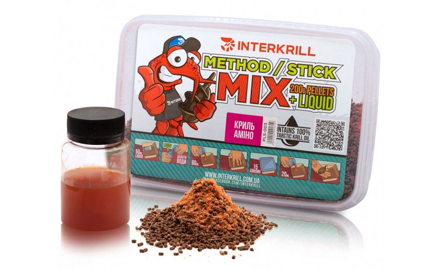 Пеллетс INTERKRILL Method Stick Mix Krill-Amino 22681 фото